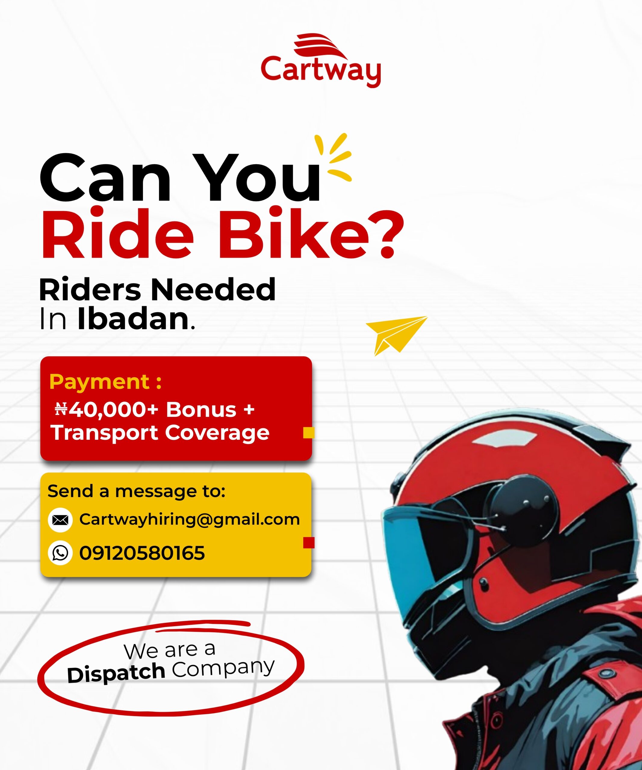 Become a Cartway Rider